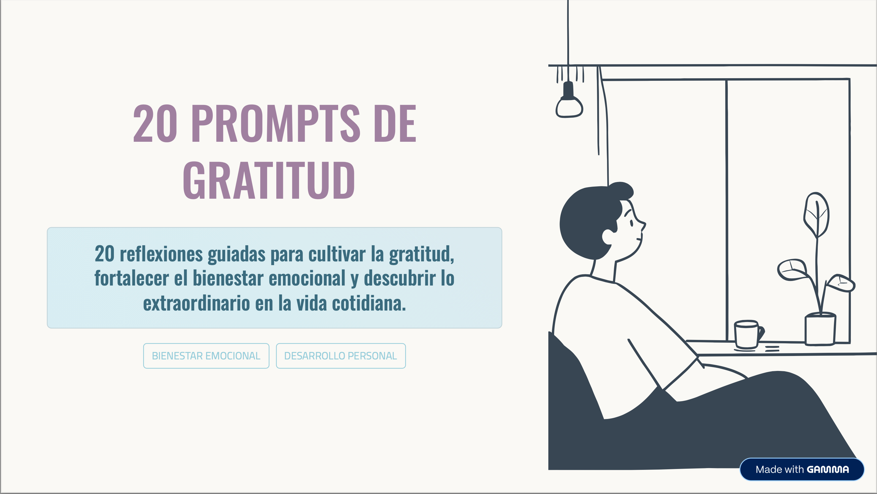 GUIA DIGITAL: 20 PROMPTS DE GRATITUD 🌿